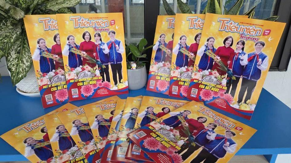 Phong trào “Đọc và làm theo báo Đội” lan tỏa trong Trường THCS Thành Công