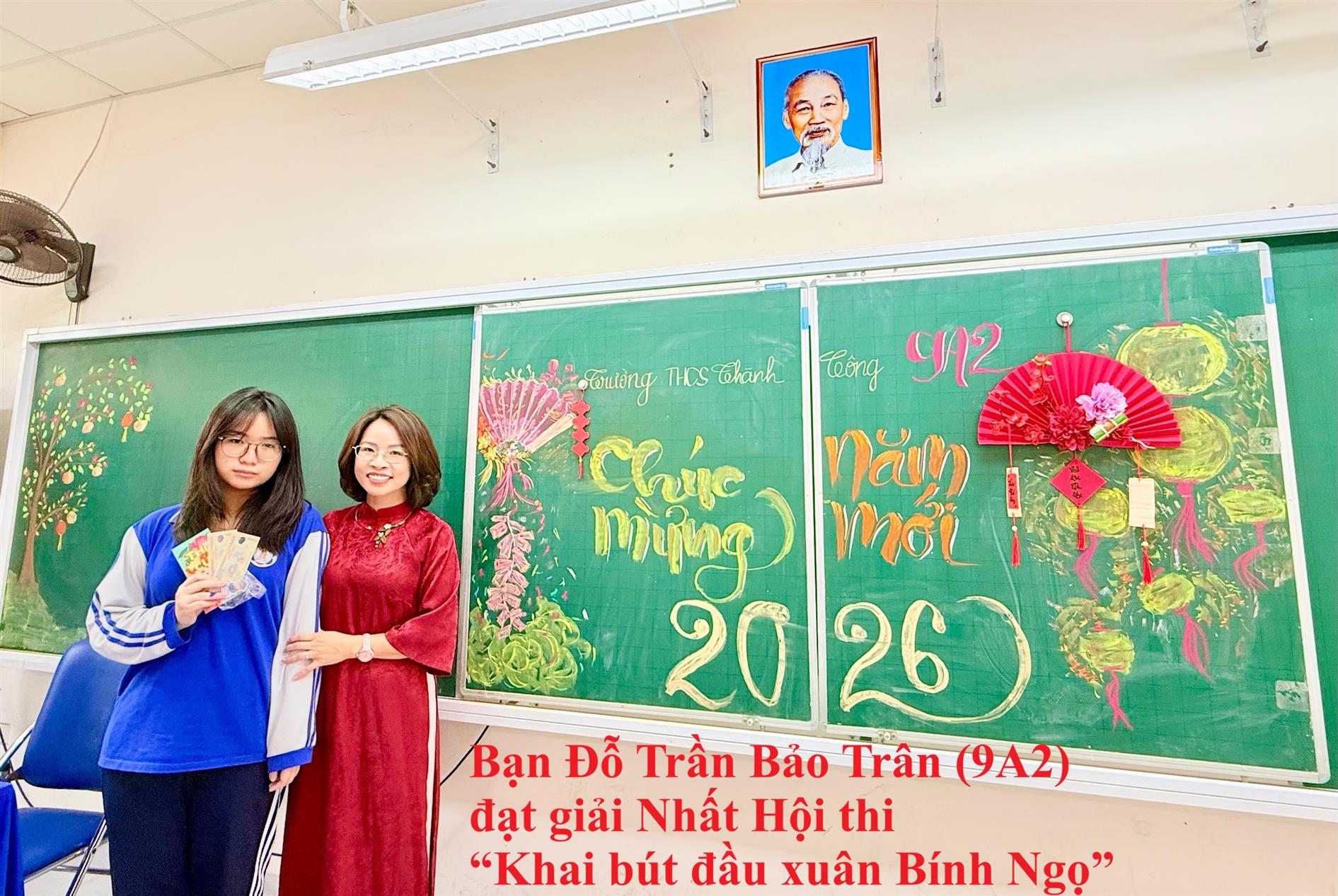 Lan tỏa nét đẹp truyền thống qua Hội thi “Khai bút đầu xuân Bính Ngọ” - trường THCS Thành Công.