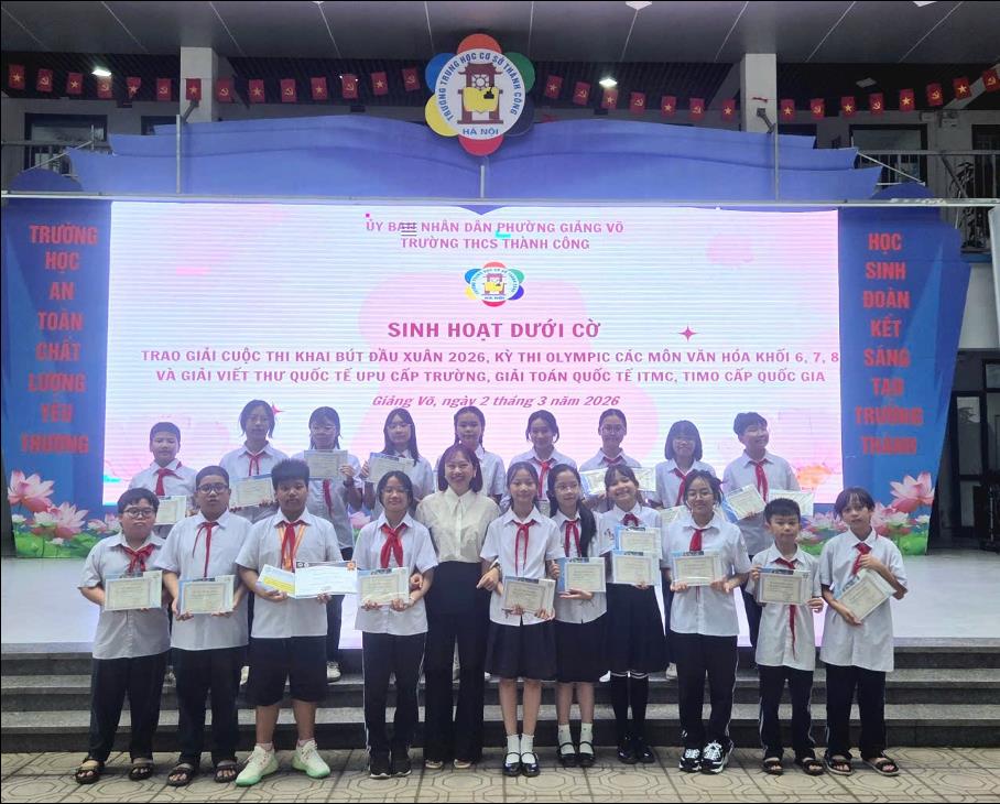 23 giải Olympic cấp trường – 6A đong đầy niềm vui