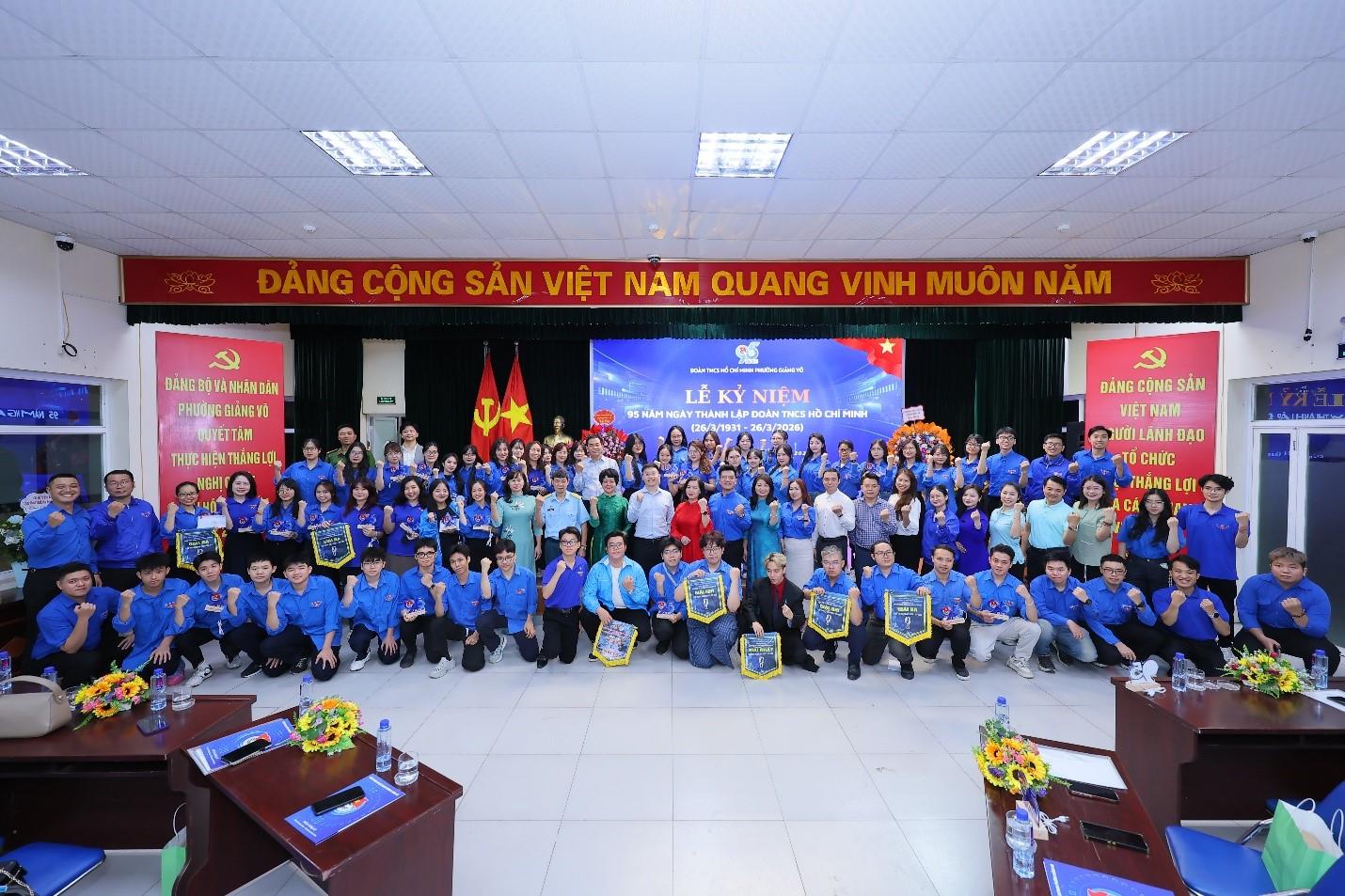Tuổi trẻ trường THCS Thành Công ghi dấu ấn tại Lễ kỷ niệm 95 năm thành lập Đoàn TNCS Hồ Chí Minh của Đoàn phường Giảng Võ