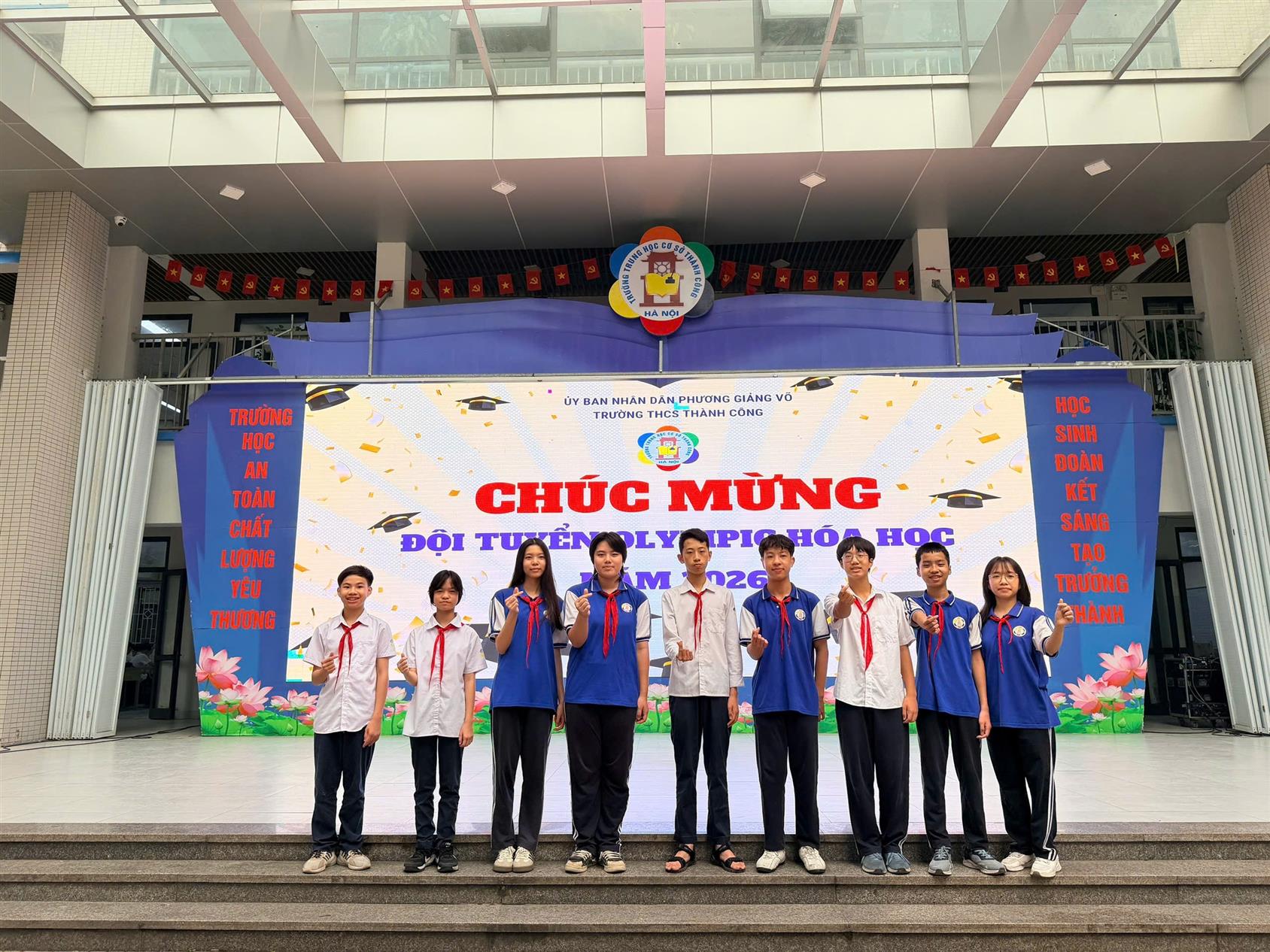 Tỏa sáng bản lĩnh - tự hào học sinh THCS Thành Công tại kì thi Olympic Hóa học và Khoa học tự nhiên lần thứ III - năm 2026