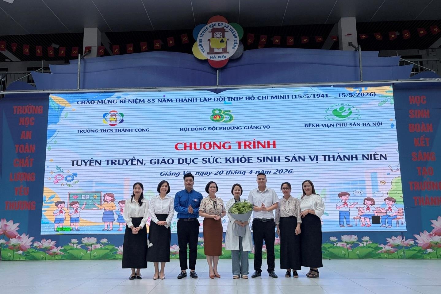 Tuyên truyền, giáo dục sức khỏe sinh sản vị thành niên cho học sinh khối 7, 8 tại Trường THCS Thành Công