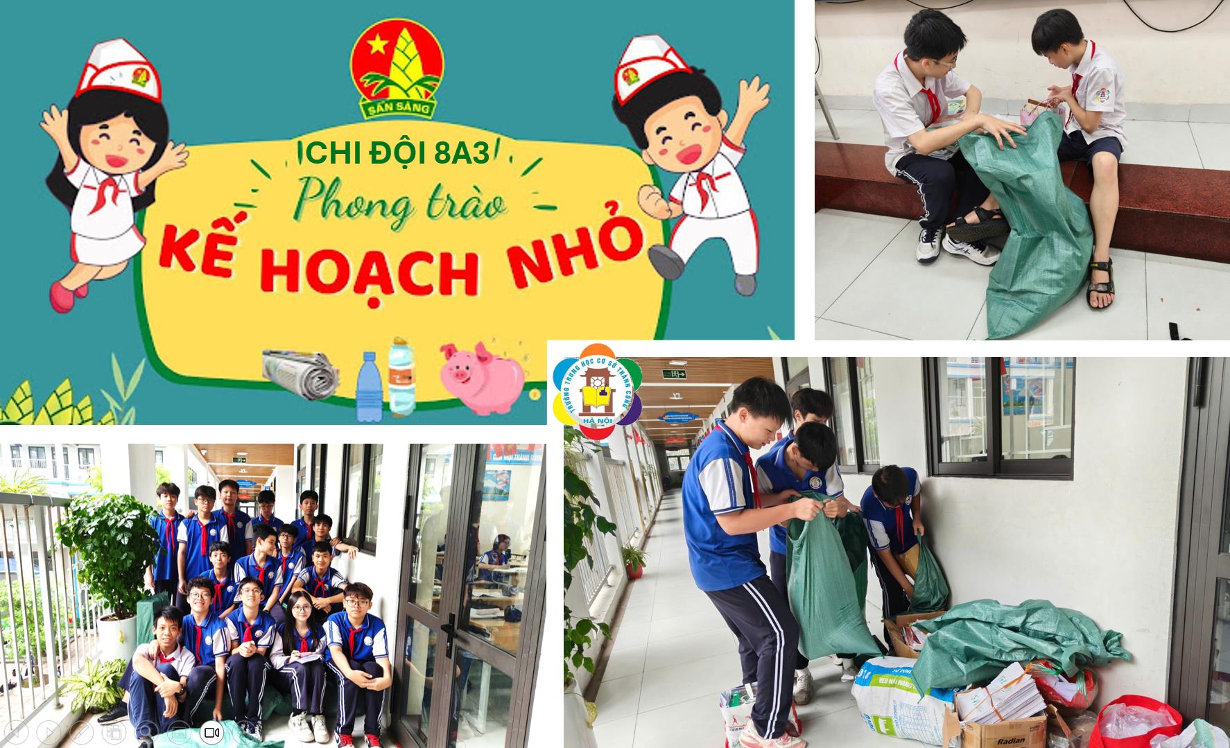 8A3 “flex” tinh thần xanh cùng Hội thu kế hoạch nhỏ