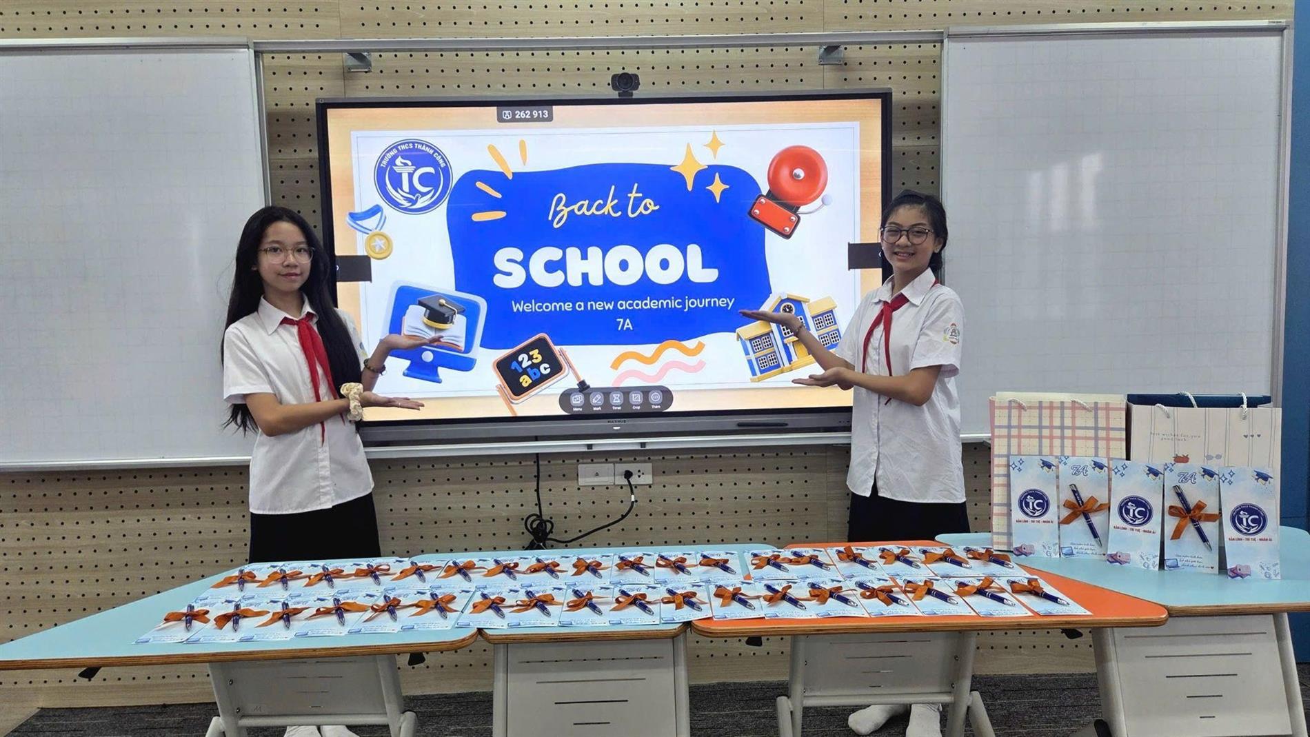 Cùng 7A viết tiếp một năm học thật vui và ý nghĩa!