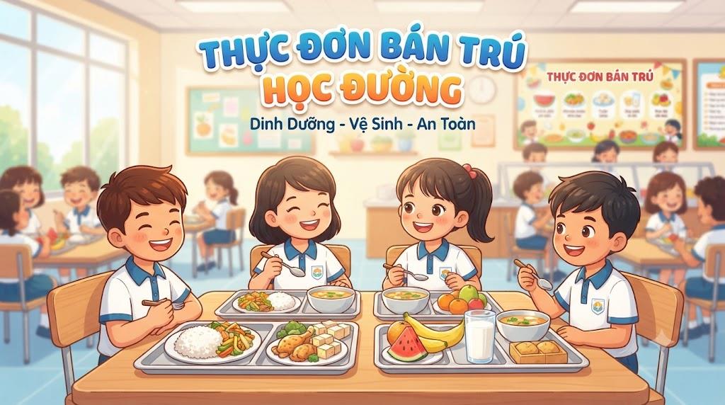 Thực đơn bán trú, trường THCS Thành Công, Tuần từ ngày 14.9.2026 đến ngày 18.9.2026