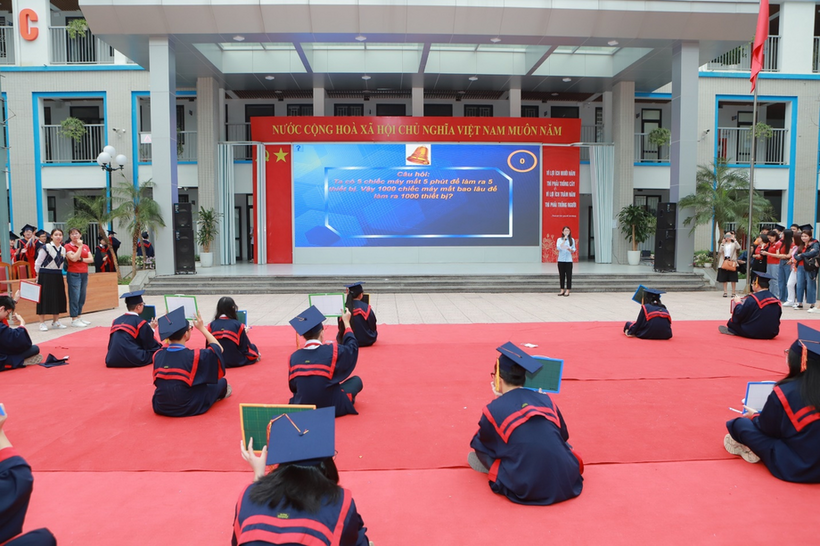 A group of people sitting on the floor in front of a large screen

Description automatically generated with medium confidence