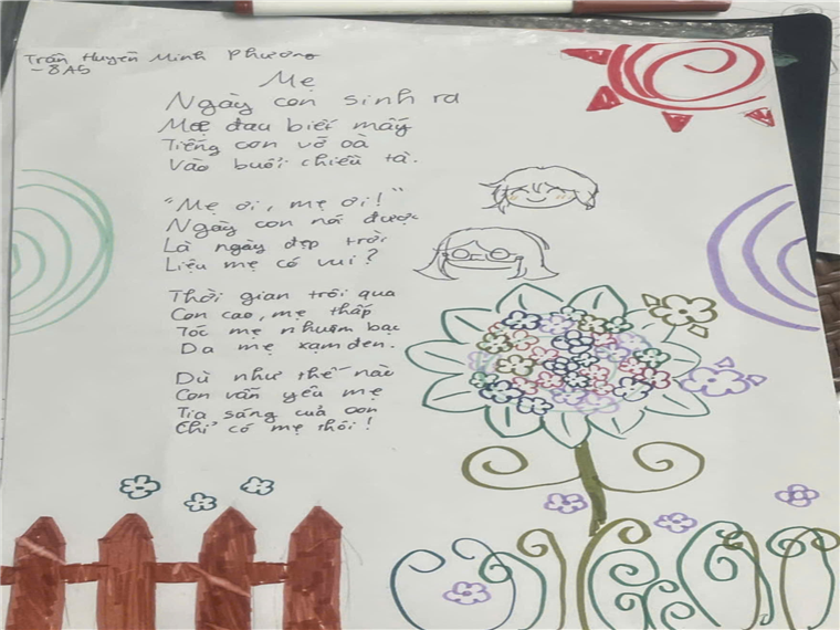 A child's drawing on a piece of paper

Description automatically generated