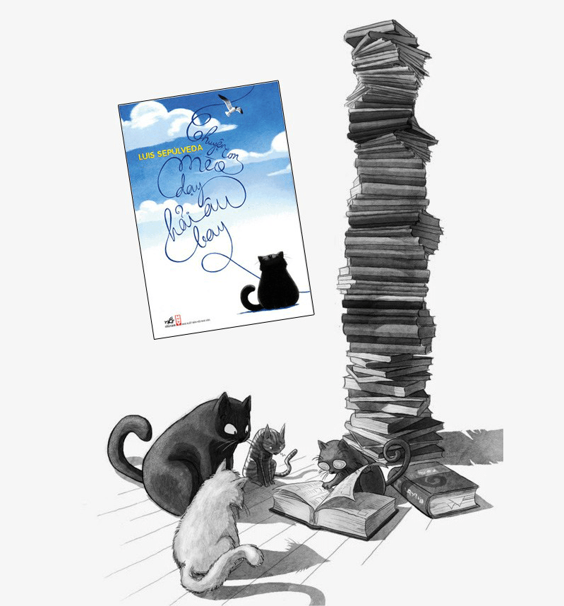 Con mèo dạy hải âu bay, một câu chuyện thấm đẫm "tình mèo" - Thinhnotes