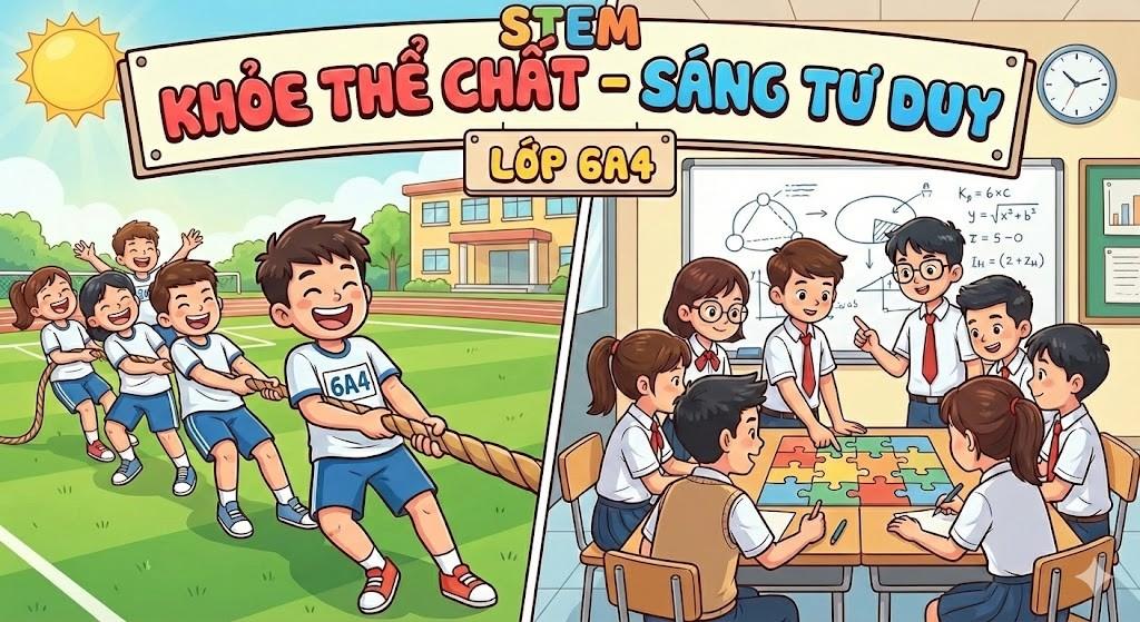 Khỏe thể chất – Sáng tư duy: Một ngày "Nạp năng lượng" cùng team 6A4