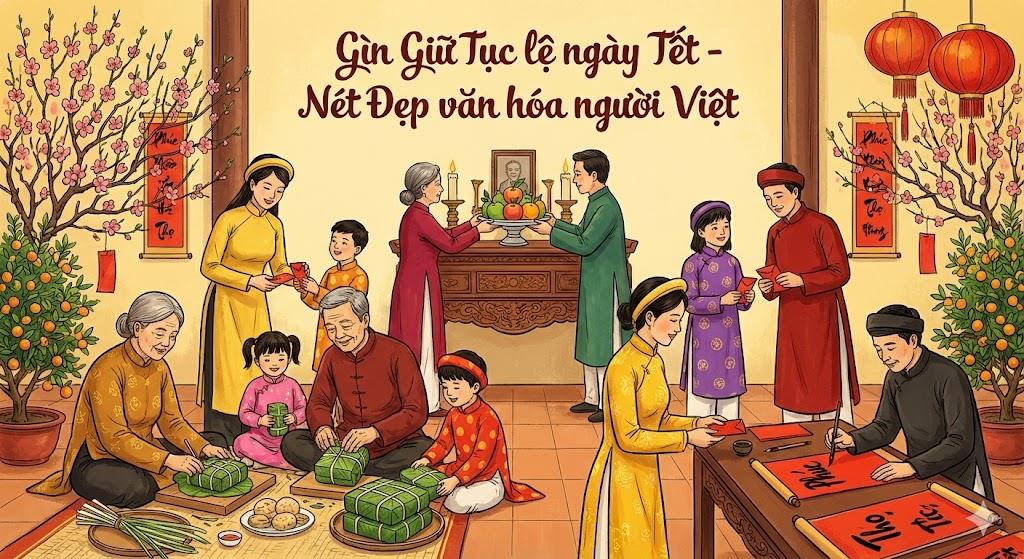 Gìn giữ tục lệ ngày Tết - Nét đẹp văn hóa người Việt