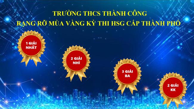 🎉 Rạng rỡ mùa vàng học sinh giỏi cấp Thành phố của trường THCS Thành Công