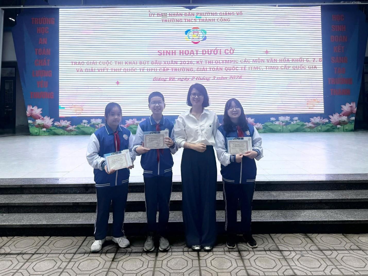 6A4: Khi sự nỗ lực “nở hoa” trên bảng vàng OLYMPIC cấp trường