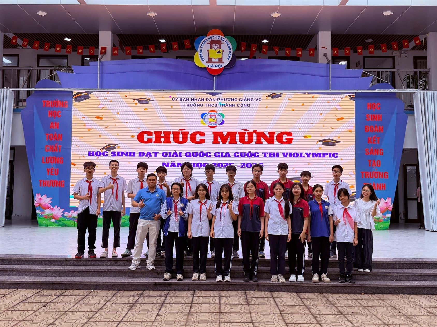 Niềm vui từ sân chơi trí tuệ: Học sinh trường THCS Thành Công ghi dấu ấn tại Violympic Khoa học tự nhiên với 20 giải Quốc gia