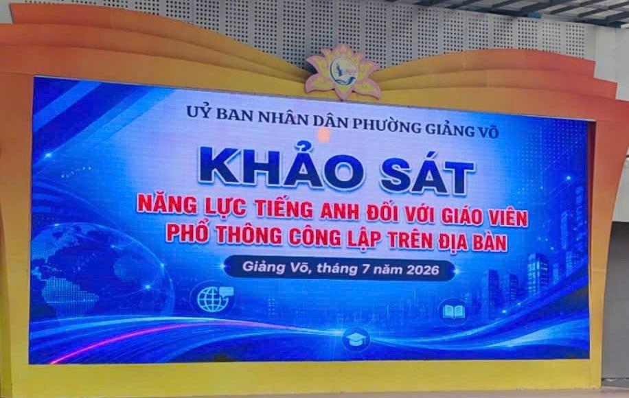 Giáo viên trường THCS Thành Công tích cực tham gia kỳ Khảo sát Năng lực Tiếng Anh năm 2026