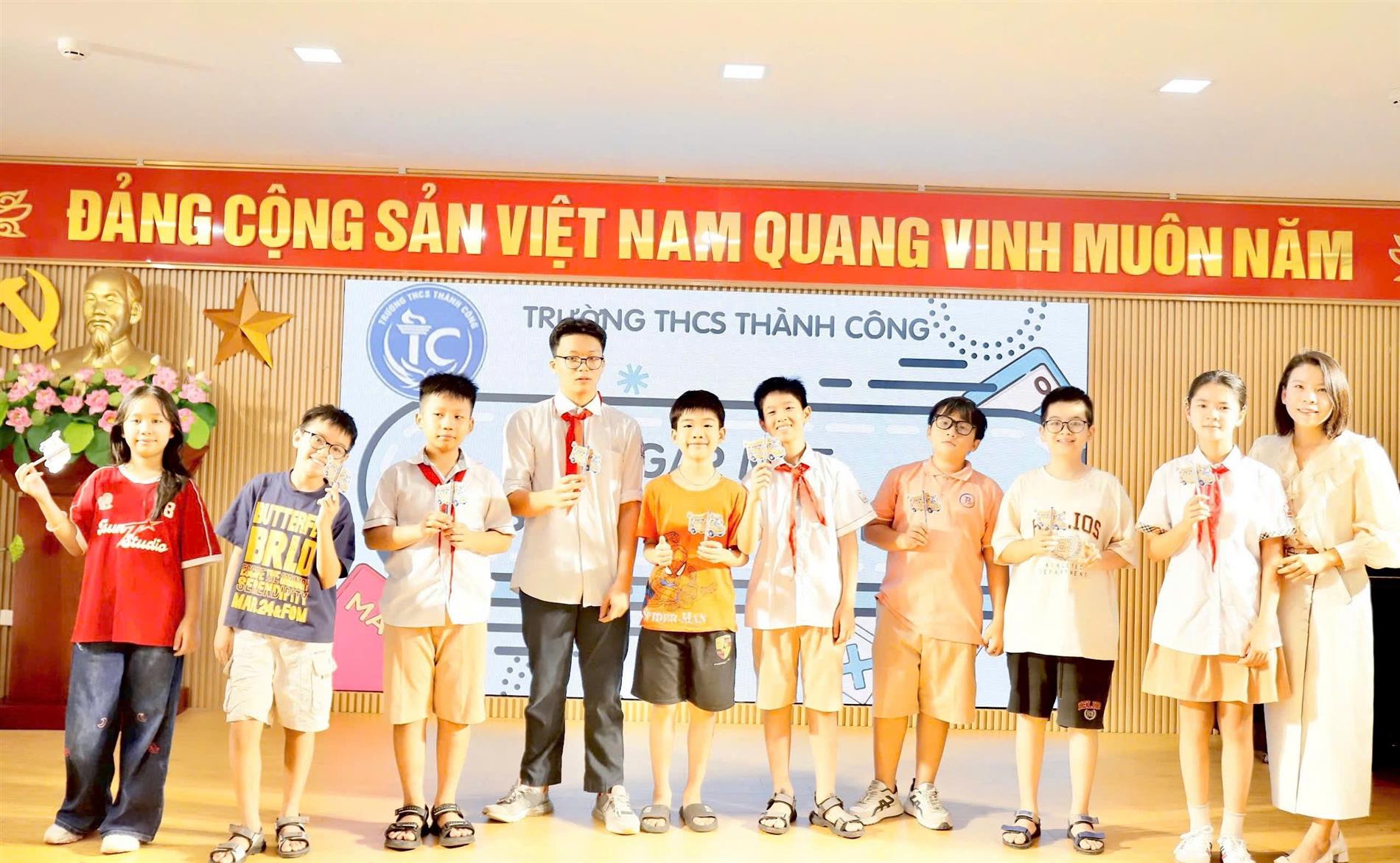 Học sinh THCS Thành Công tự tin chinh phục đấu trường Quốc tế ASMO